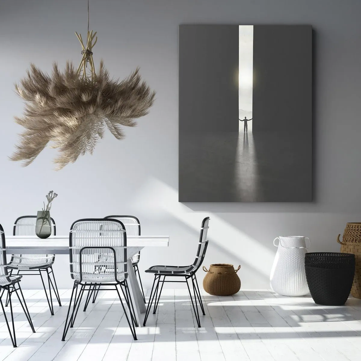 Tablou pe pânză - Un pas spre un viitor luminos - 45x80 cm