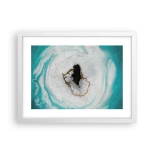 Poster în ramă albă - Pătrunde înăuntru - 40x30 cm