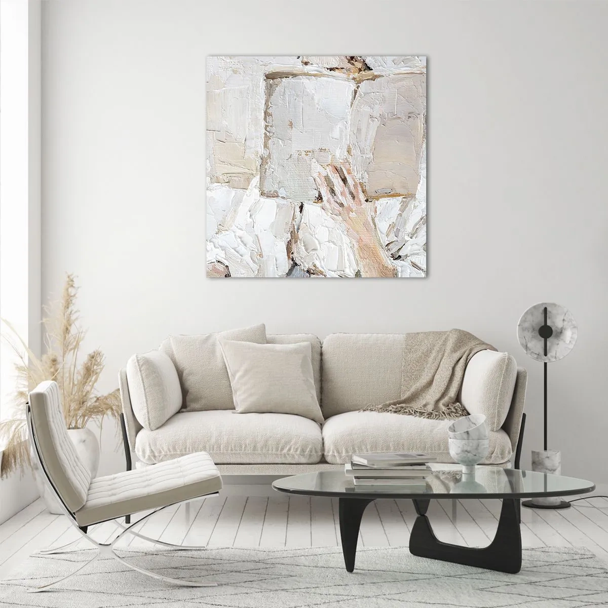 Tablou pe sticlă - Într-o altă lume - 70x70 cm