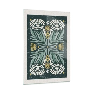 Tablou pe sticlă - Ca un decupaj folcloric - 50x70 cm