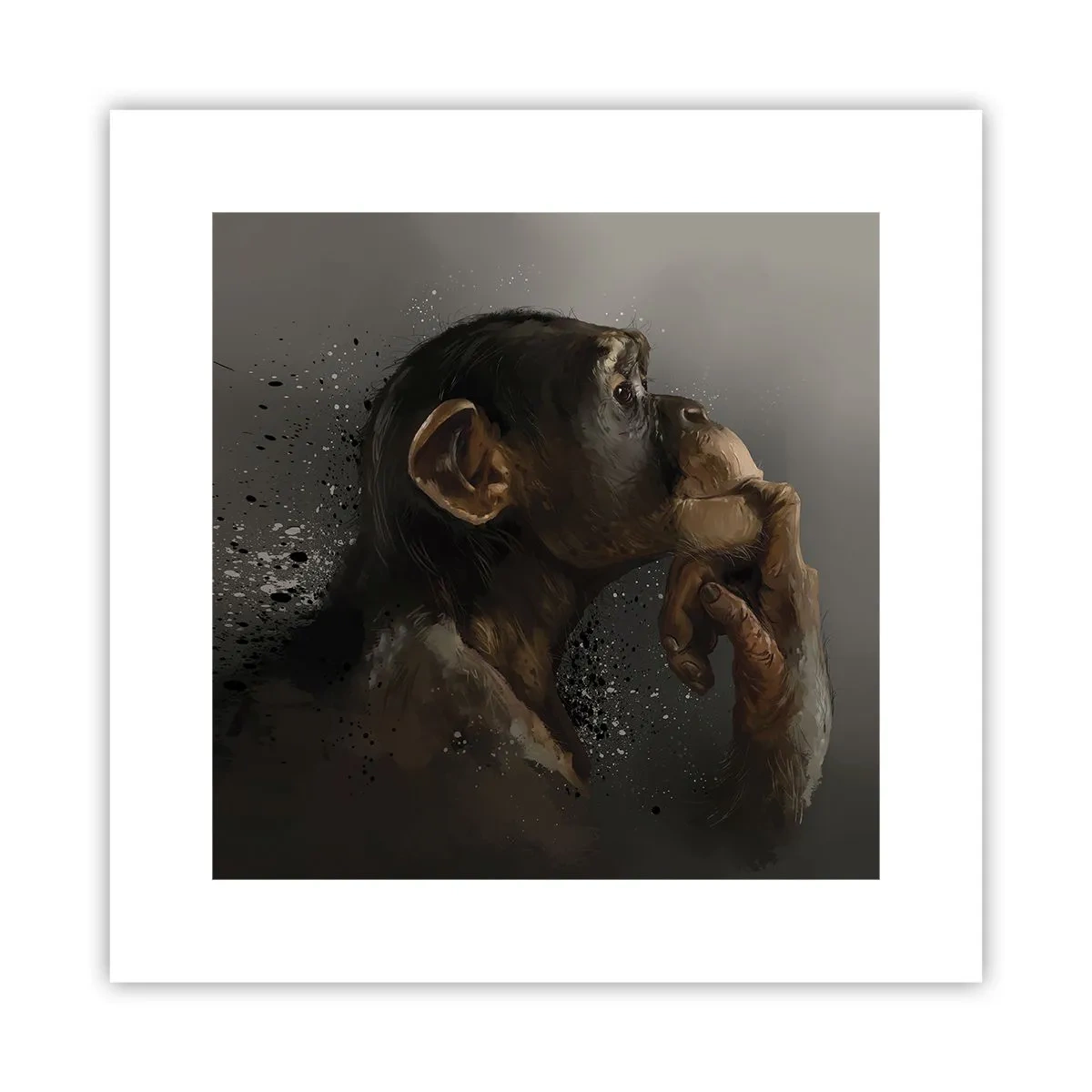 Poster - Cu siguranță, gânditorul - 30x30 cm