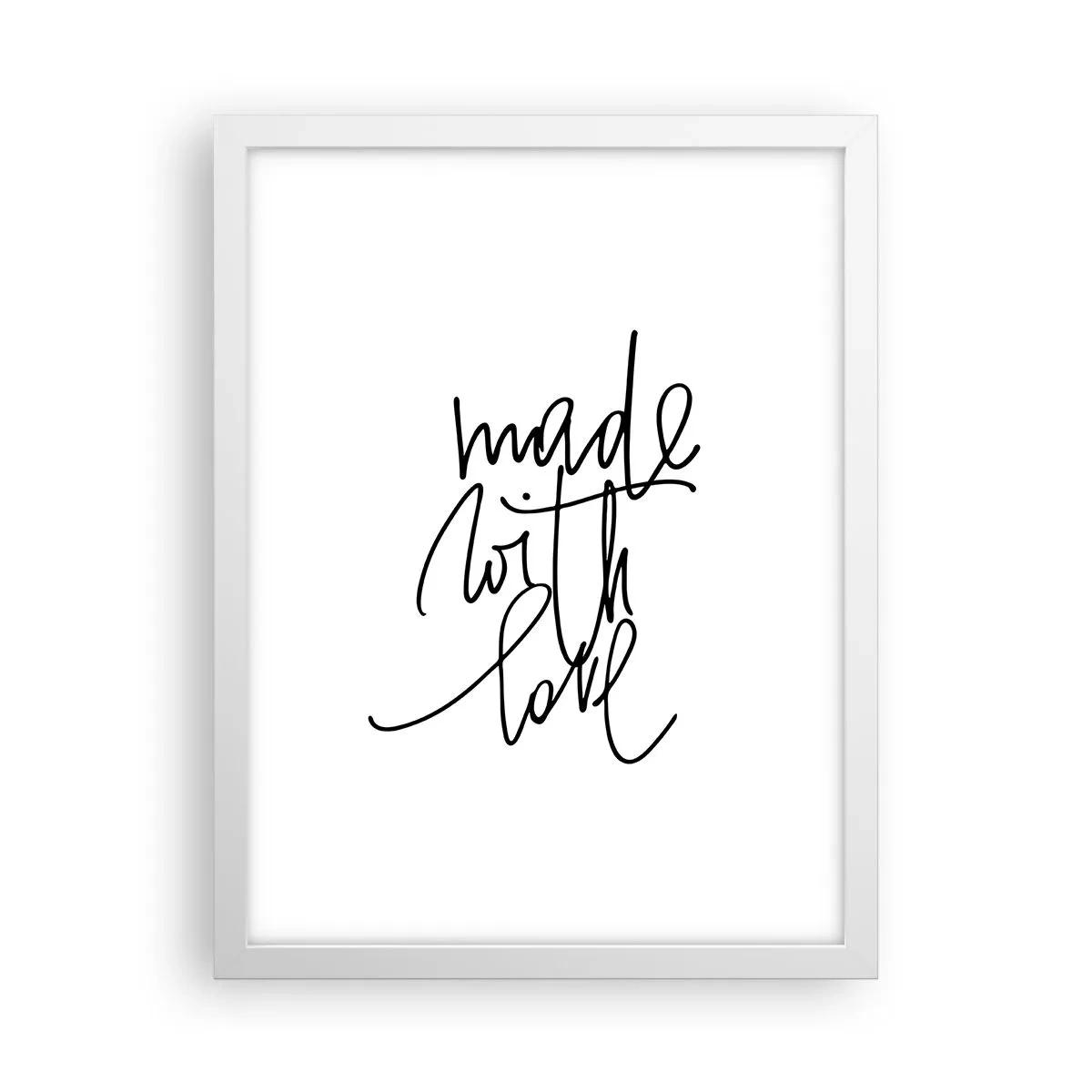 Poster în ramă albă - Cel mai bun brand - 30x40 cm