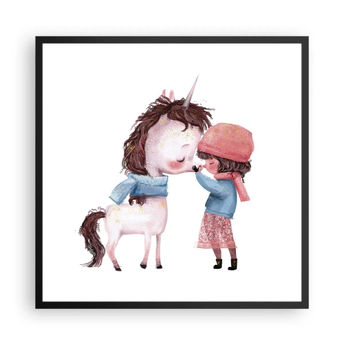 Poster în ramă neagră - O poveste de iarnă - 60x60 cm