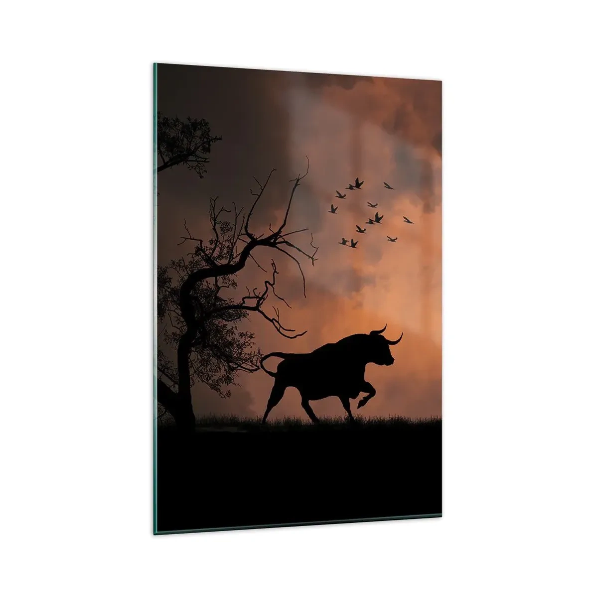 Tablou pe sticlă - Spectacolul dramatic al naturii - 80x120 cm