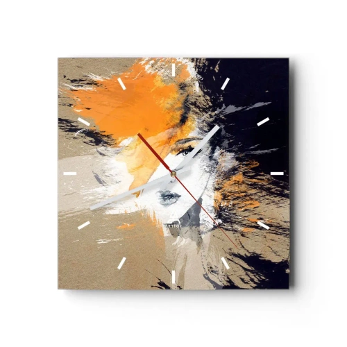 Ceas de perete - Ceas pe sticlă - Și se face lumină - 30x30 cm