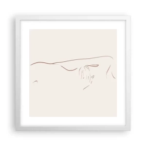 Poster în ramă albă - Forma dorinței - 40x40 cm