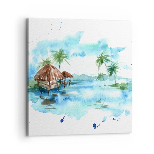 Tablou pe pânză - Undeva în Pacific - 70x70 cm