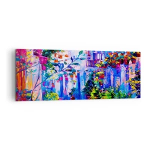 Tablou pe pânză - Impresie - străduță italiană - 140x50 cm