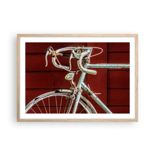 Poster în ramă de stejar deschis - Creat pentru victorie - 70x50 cm