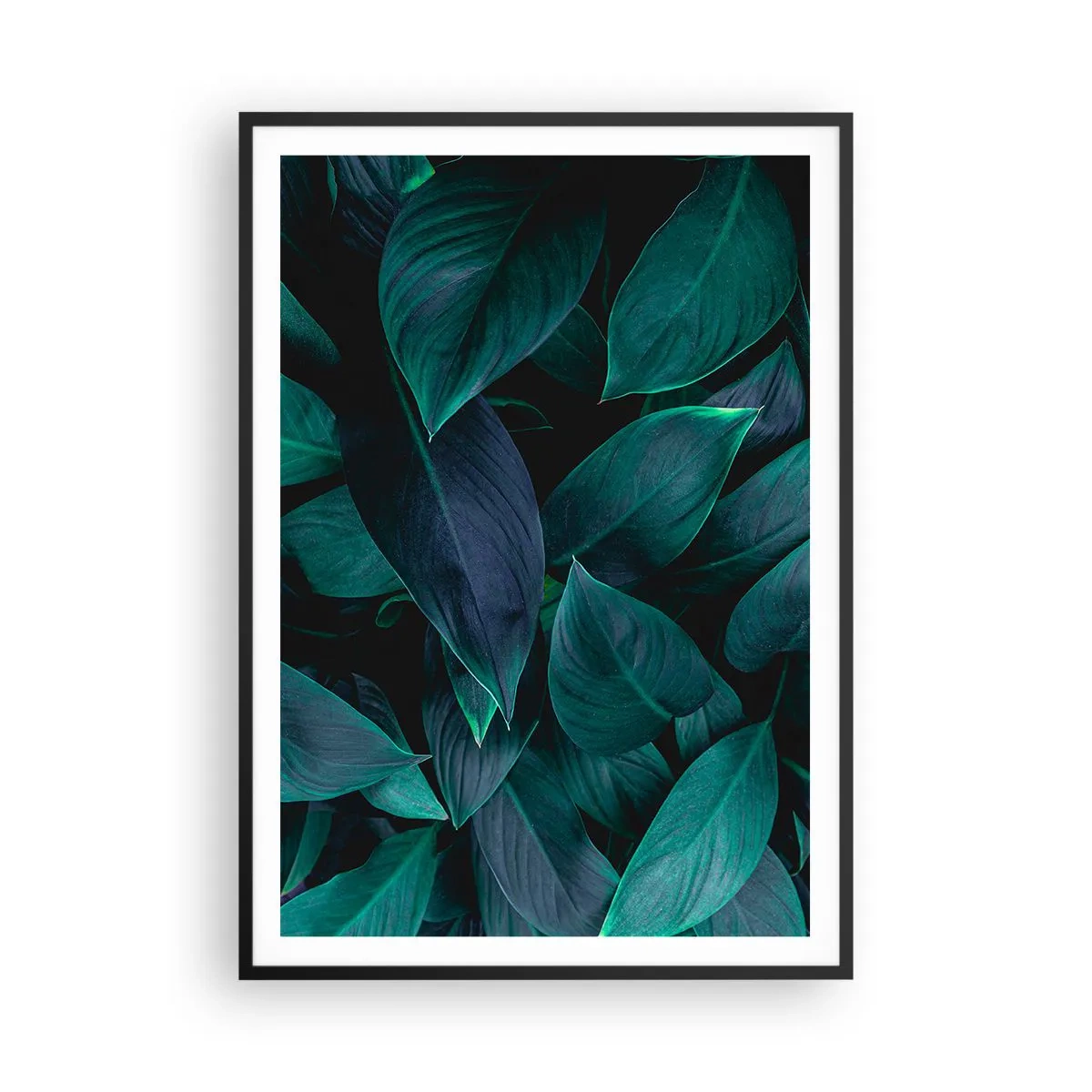 Poster în ramă neagră - Verdeața în sine - 70x100 cm