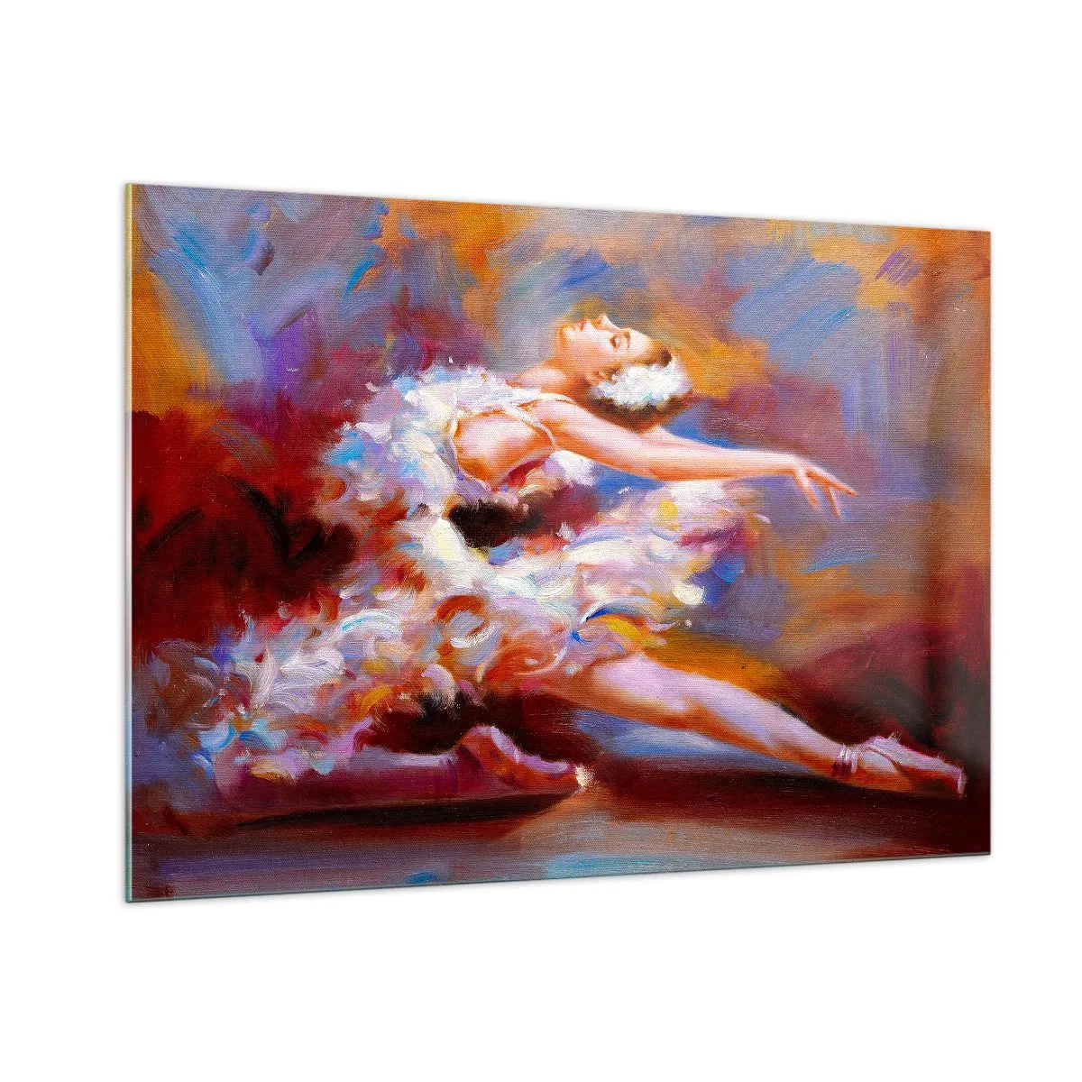 Tablou pe sticlă - Harul lebedei - 100x70 cm