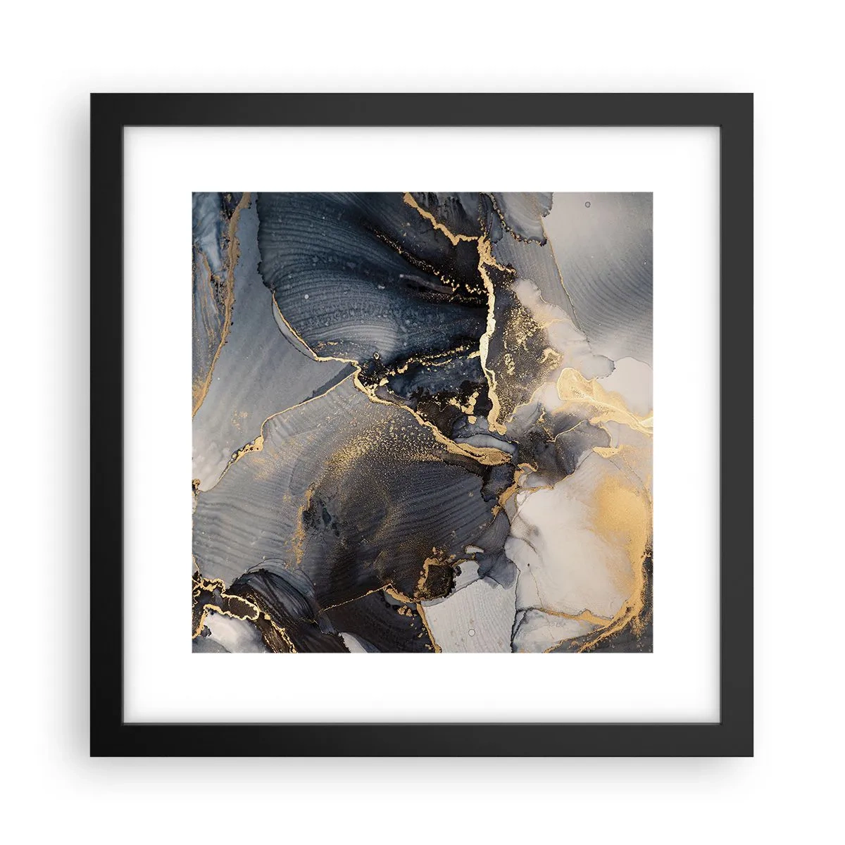 Poster în ramă neagră - Viața unei pietre - 30x30 cm