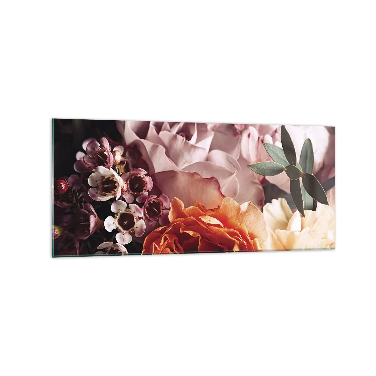 Tablou pe sticlă - Înghesuite în frumusețe - 120x50 cm