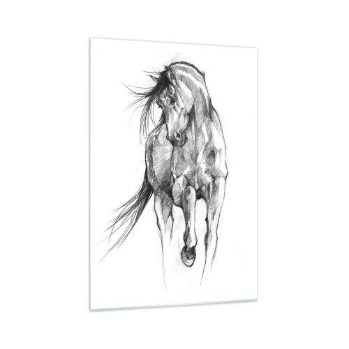 Tablou pe sticlă - Într-un trap grațios - 70x100 cm