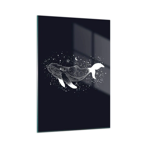 Tablou pe sticlă - În oceanul universului - 50x70 cm