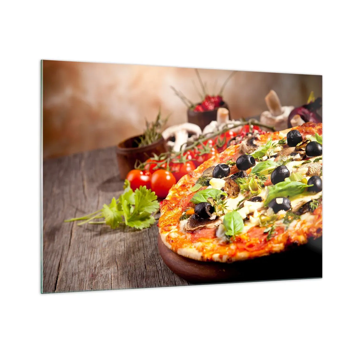 Tablou pe sticlă - Din ingredient teluric - 100x70 cm