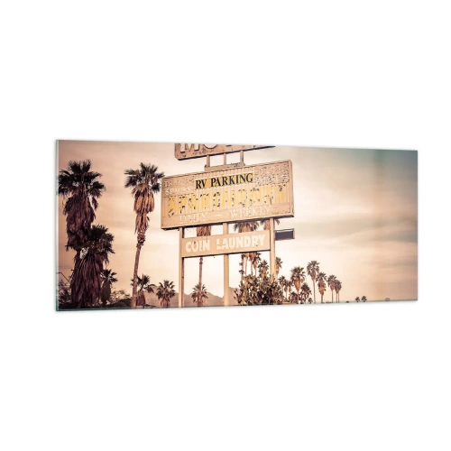 Tablou pe sticlă - Timpul s-a oprit aici - 100x40 cm