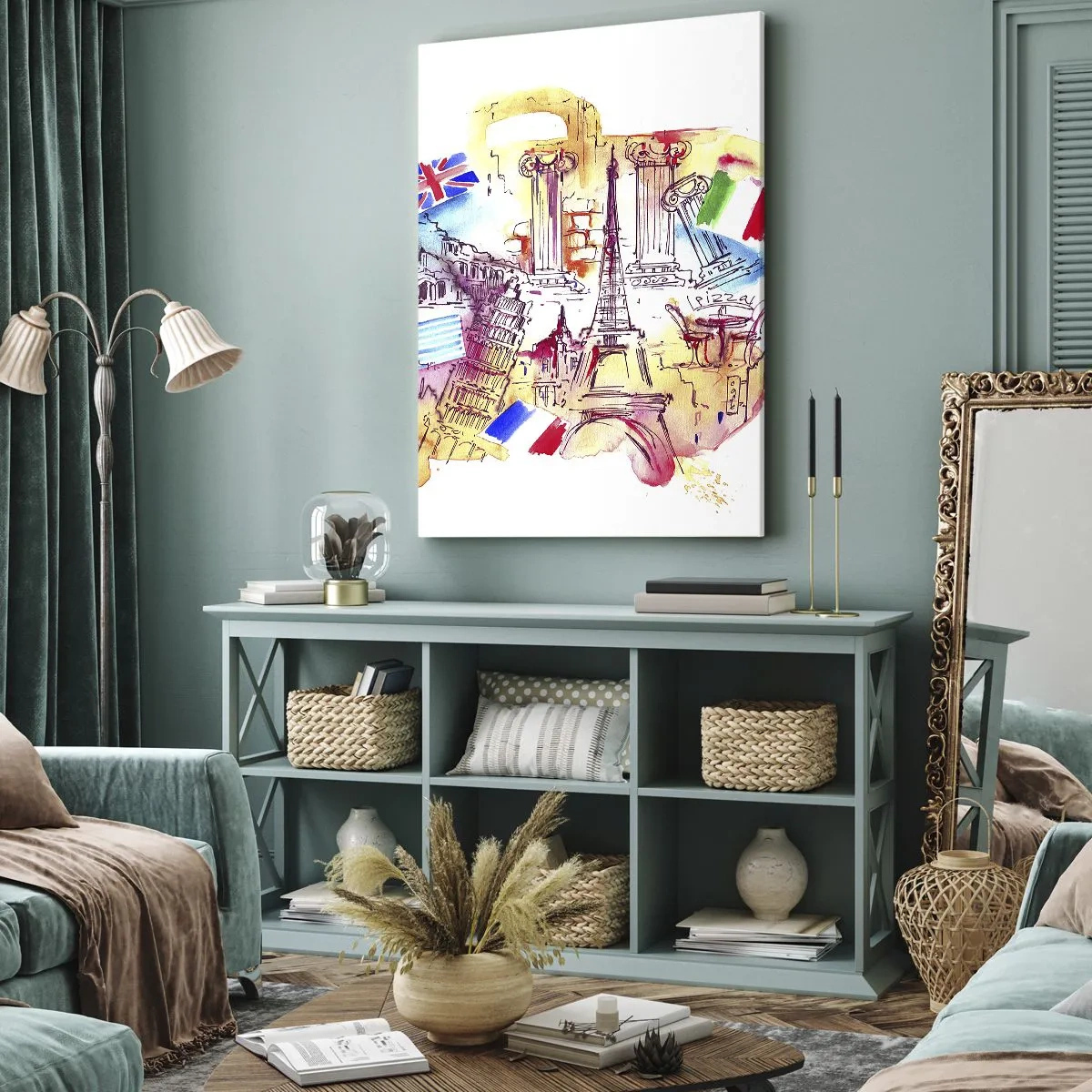 Tablou pe pânză - Turneu european - 45x80 cm