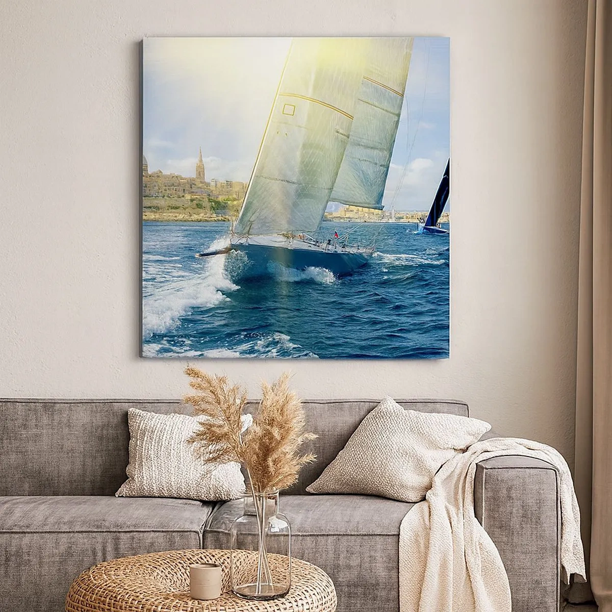 Tablou pe pânză - E timpul să părăsim orașul - 30x30 cm