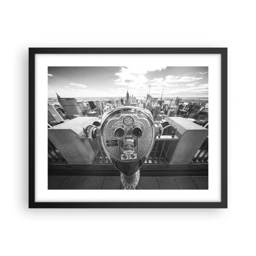 Poster în ramă neagră - Orașul de deasupra orașelor - 50x40 cm