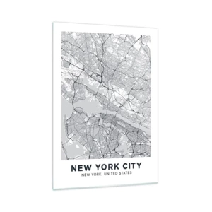 Tablou pe sticlă - Anatomia unei metropole - 50x70 cm