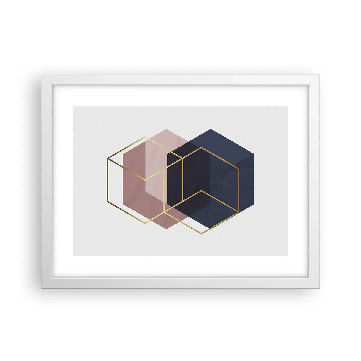 Poster în ramă albă - Puterea simplității - 40x30 cm