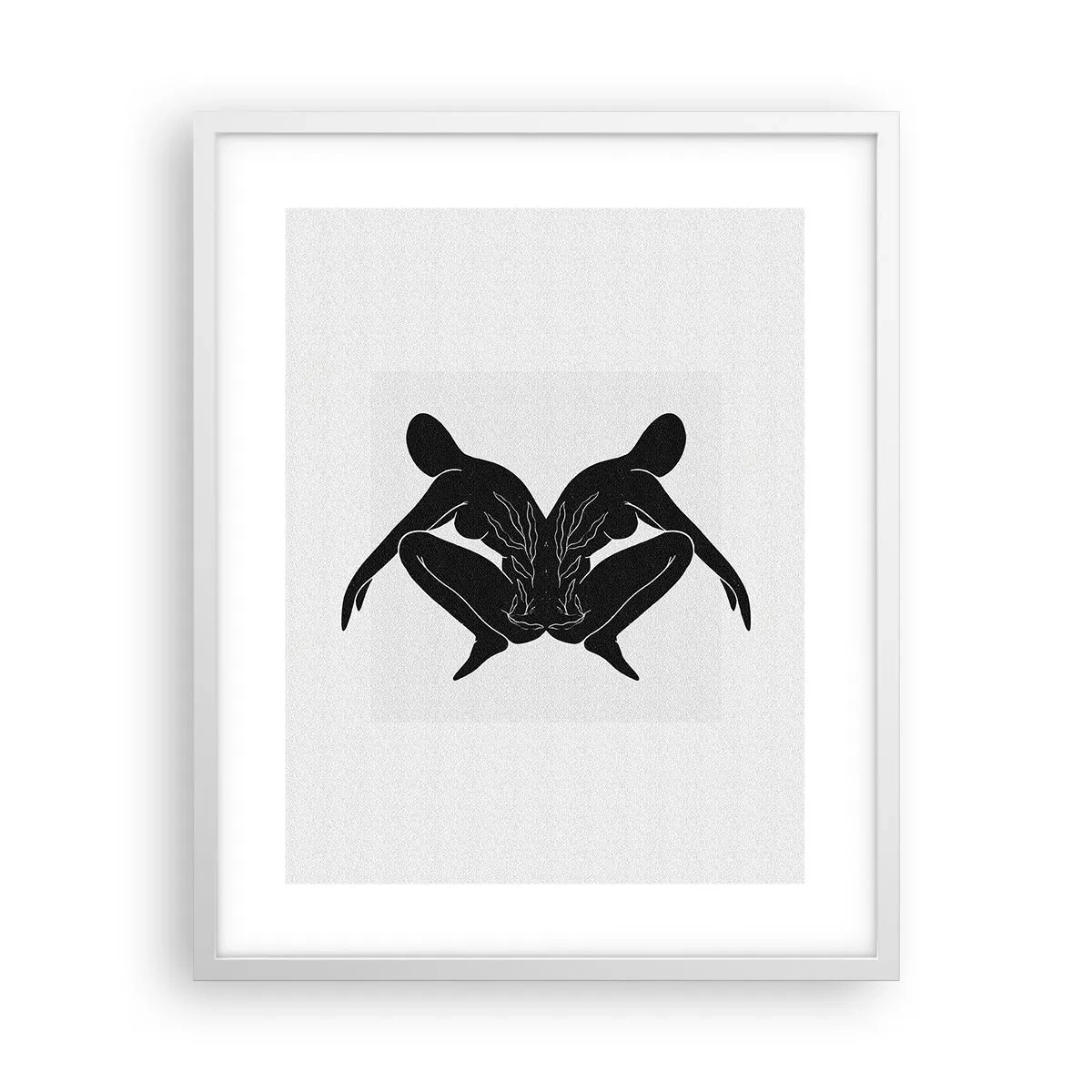 Poster în ramă albă - Suflet comun - 40x50 cm