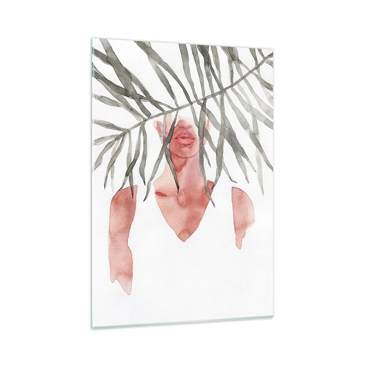 Tablou pe sticlă - Doamna de la tropice - 50x70 cm