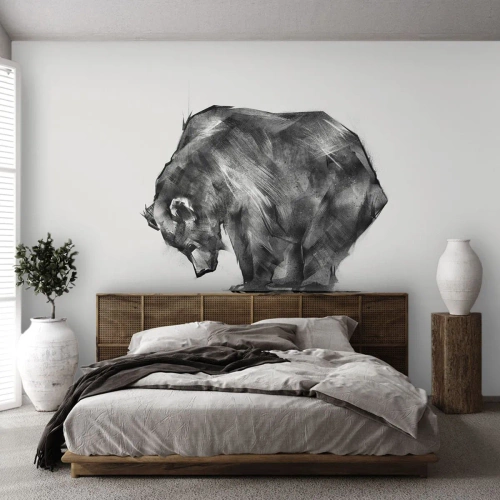 Tapet Autoadeziv Deluxe Sticker - Mă bucur să văd pe cineva apropiat - Abstracția, Urs polar, Natură - 300x210 cm