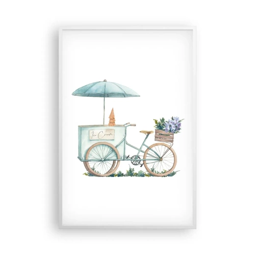 Poster în ramă albă - O dulce amintire de vară - 61x91 cm