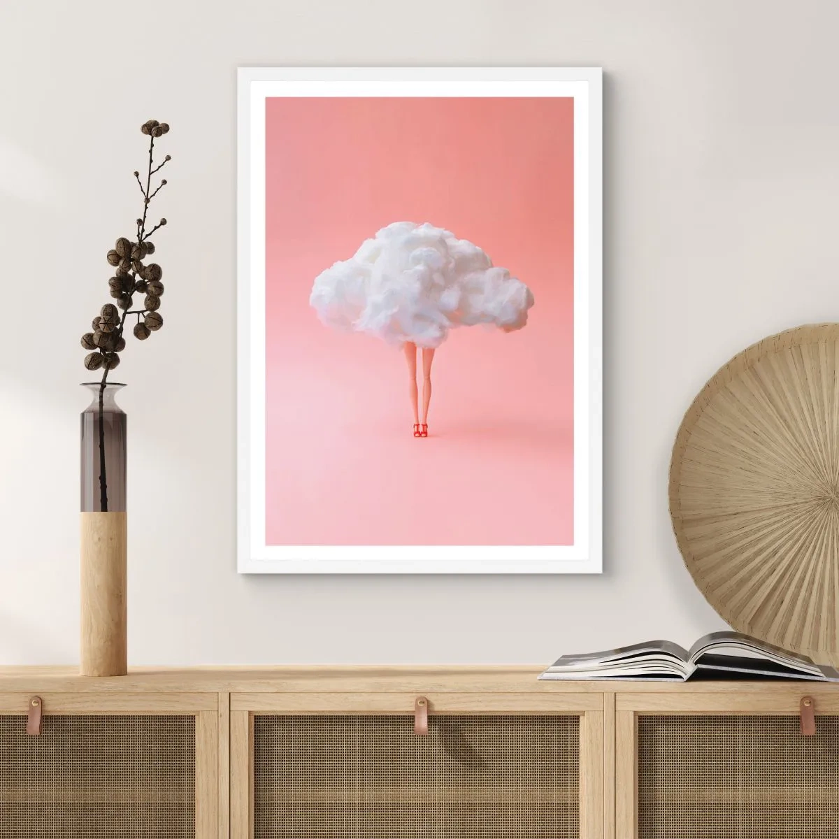 Poster în ramă albă - Dulce promisiune - 30x40 cm