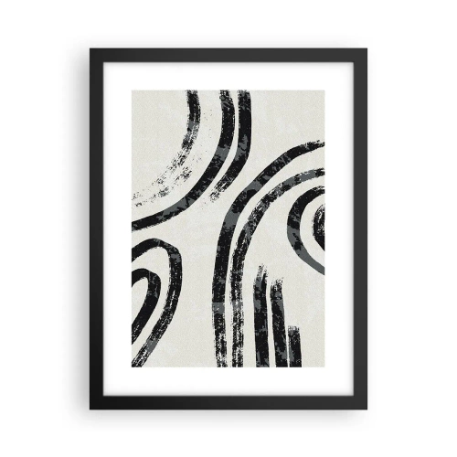Poster în ramă neagră - Pe jumătate oprit - 30x40 cm