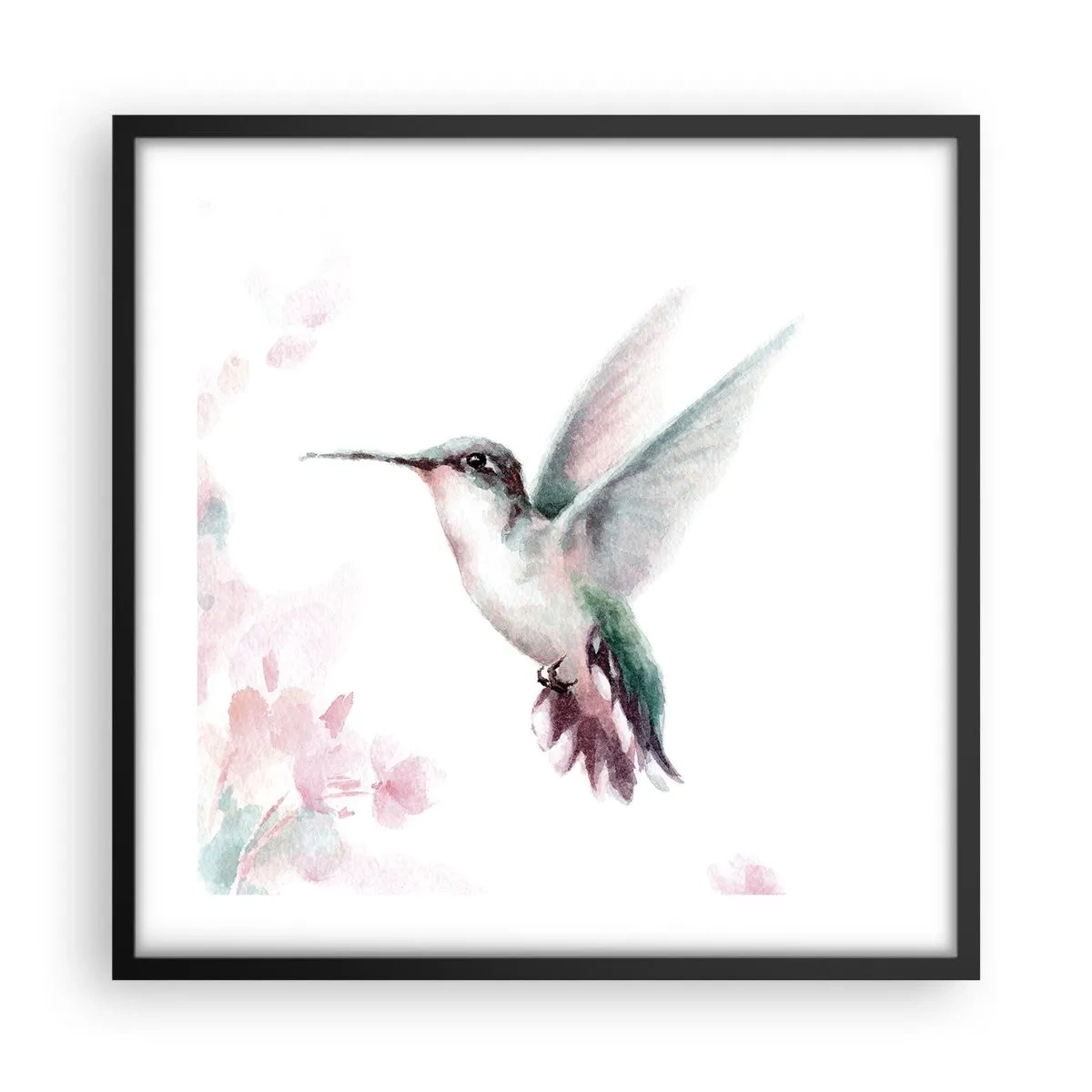 Poster în ramă neagră - Oprit în mișcare - 50x50 cm