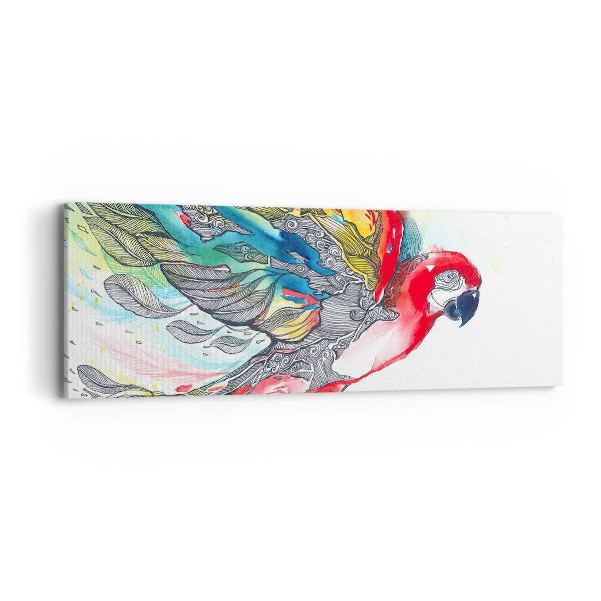 Tablou pe pânză - Trăiește în culori - 90x30 cm