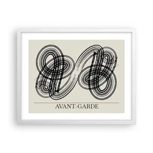 Poster în ramă albă - A apărut spontan - 50x40 cm