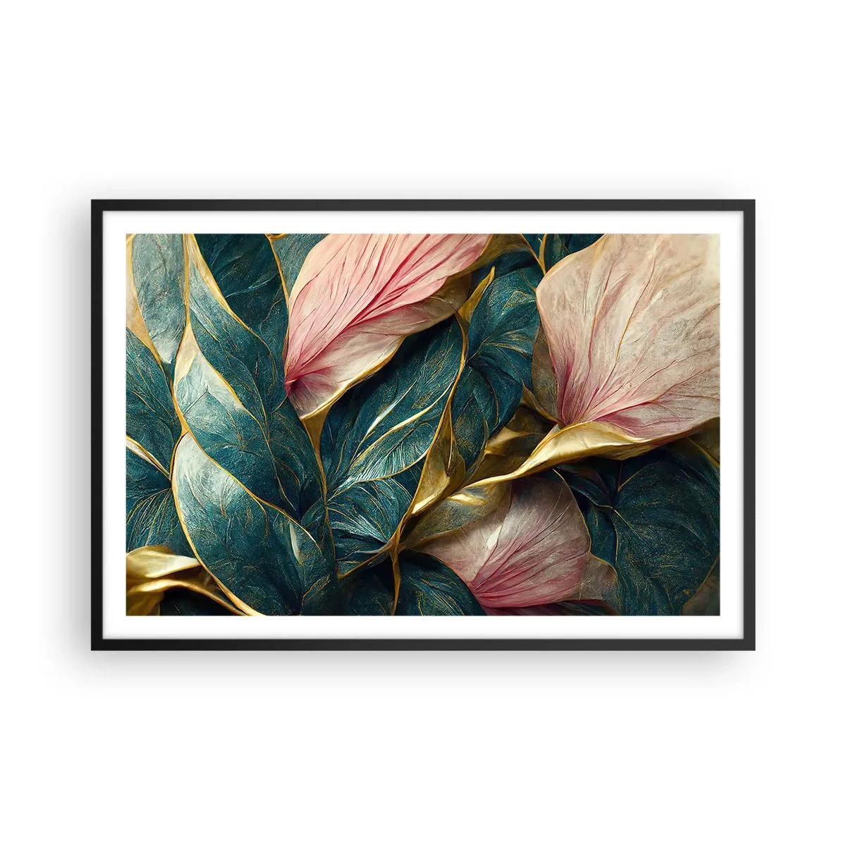 Poster în ramă neagră - Eleganța naturală și stil - 91x61 cm