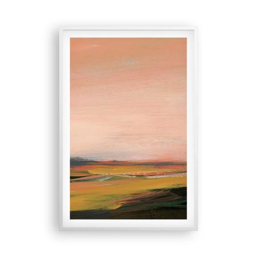 Poster în ramă albă - Tonalitatea de roz - 61x91 cm