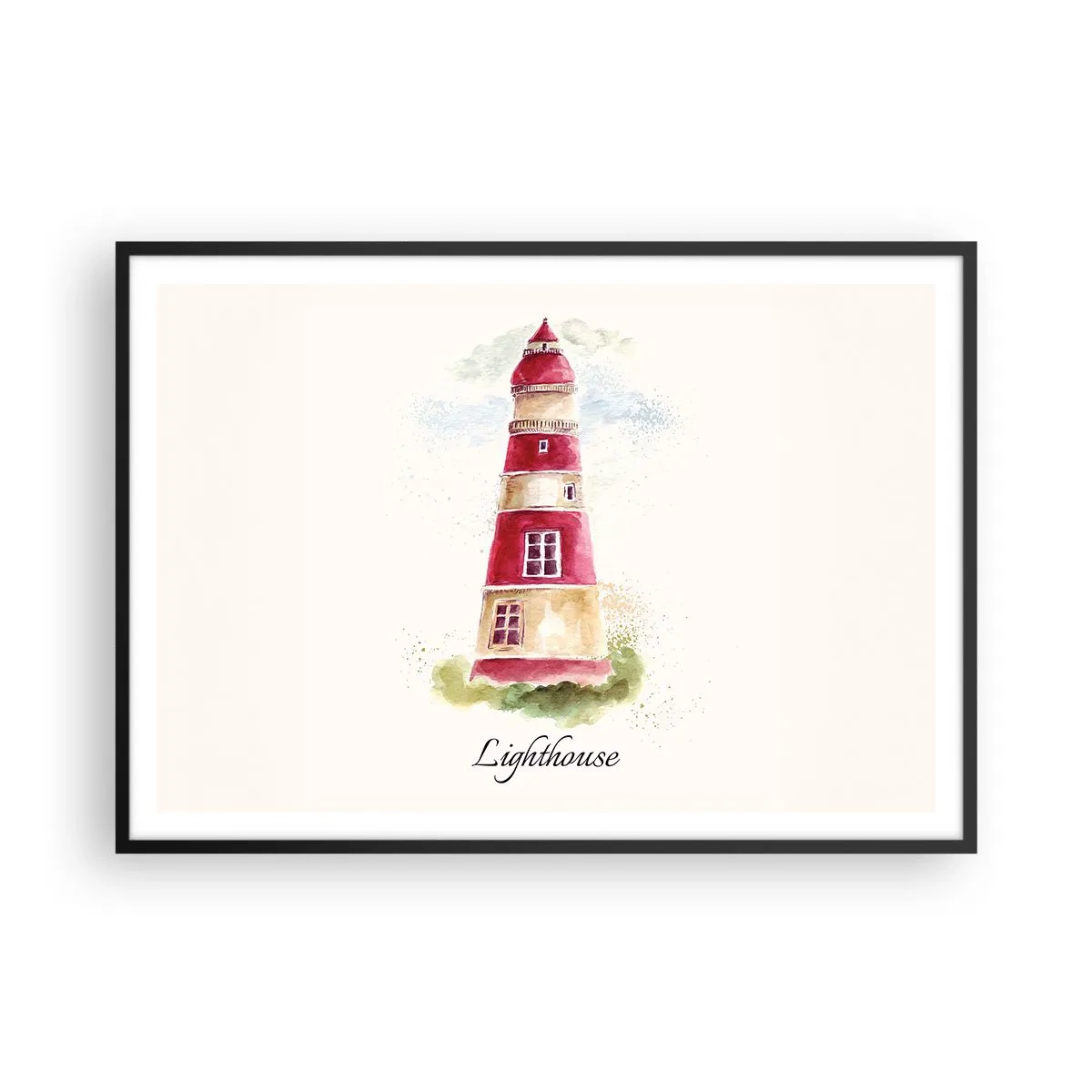 Poster în ramă neagră - Întotdeauna vreme bună - 100x70 cm