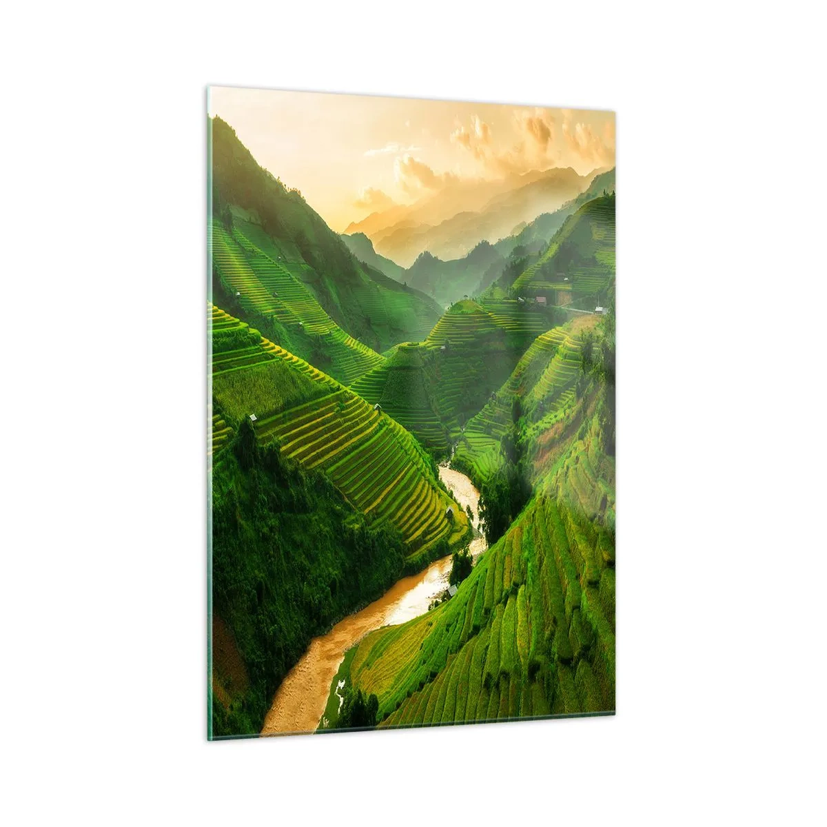 Tablou pe sticlă - Valea vietnameză - 50x70 cm