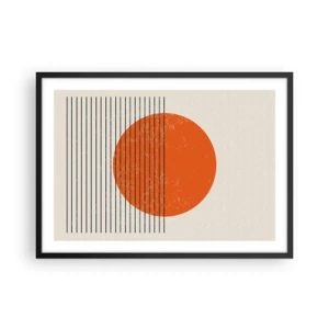 Poster în ramă neagră - Întotdeauna soarele - 70x50 cm