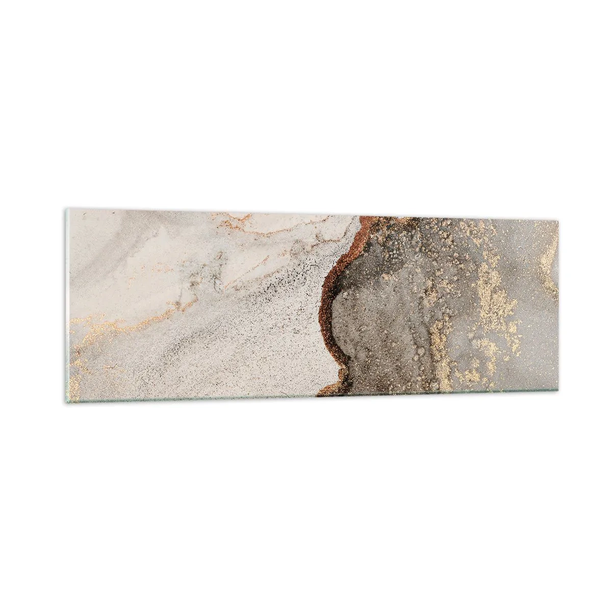 Tablou pe sticlă - La granița culorilor - 90x30 cm