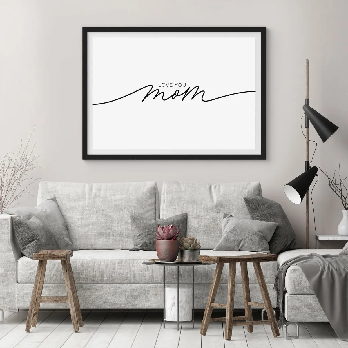 Poster în ramă neagră - Mare emoție - 70x50 cm