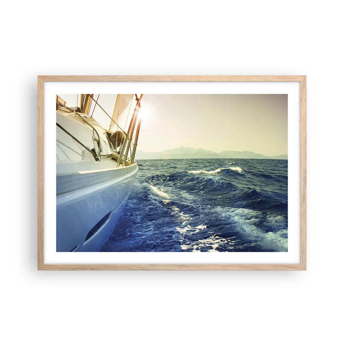 Poster în ramă de stejar deschis - După aventură - 70x50 cm