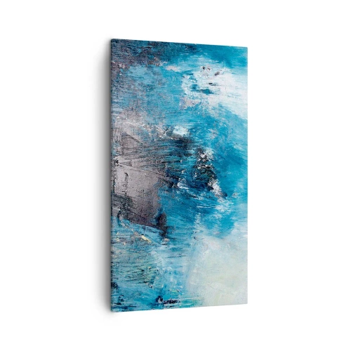 Tablou pe pânză - Rapsodie albastră - 45x80 cm