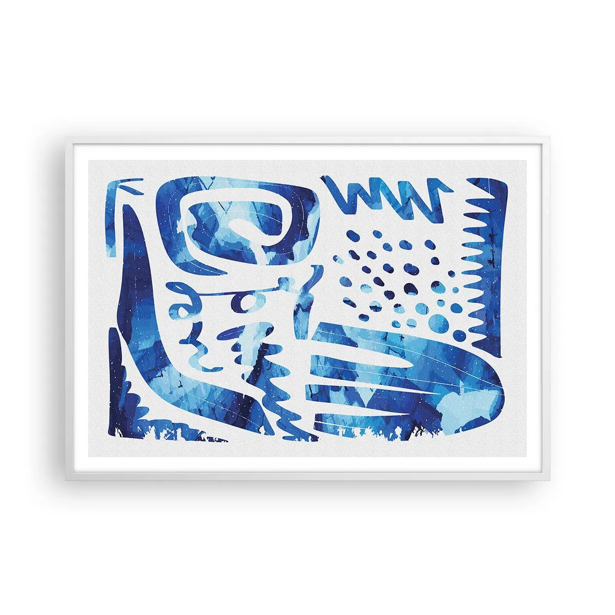 Poster în ramă albă - Înapoi la rădăcini - 100x70 cm