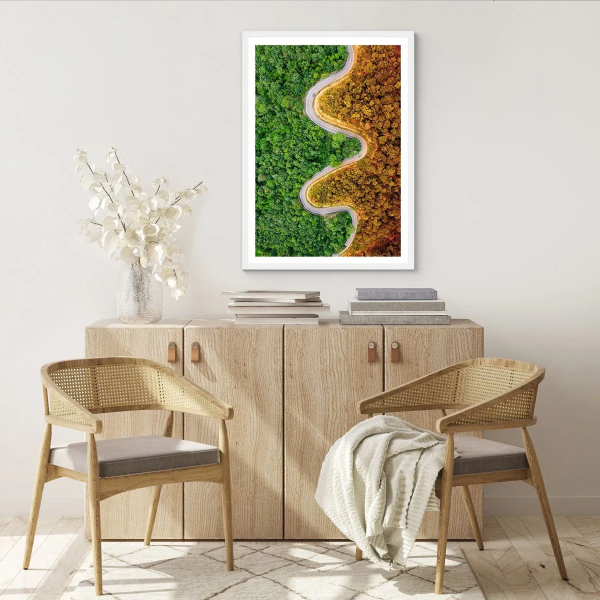Poster în ramă albă - Frontiere și defilee - 30x40 cm