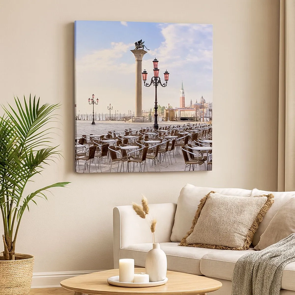 Tablou pe pânză - Poftiți, totul e gata - 30x30 cm