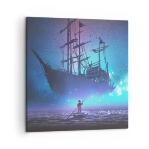 Tablou pe pânză - Întâlnirea cu mitul mării - 50x50 cm