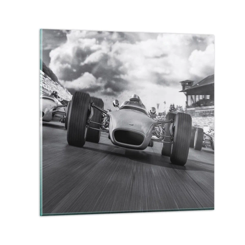 Tablou pe sticlă - Cai putere! - 40x40 cm