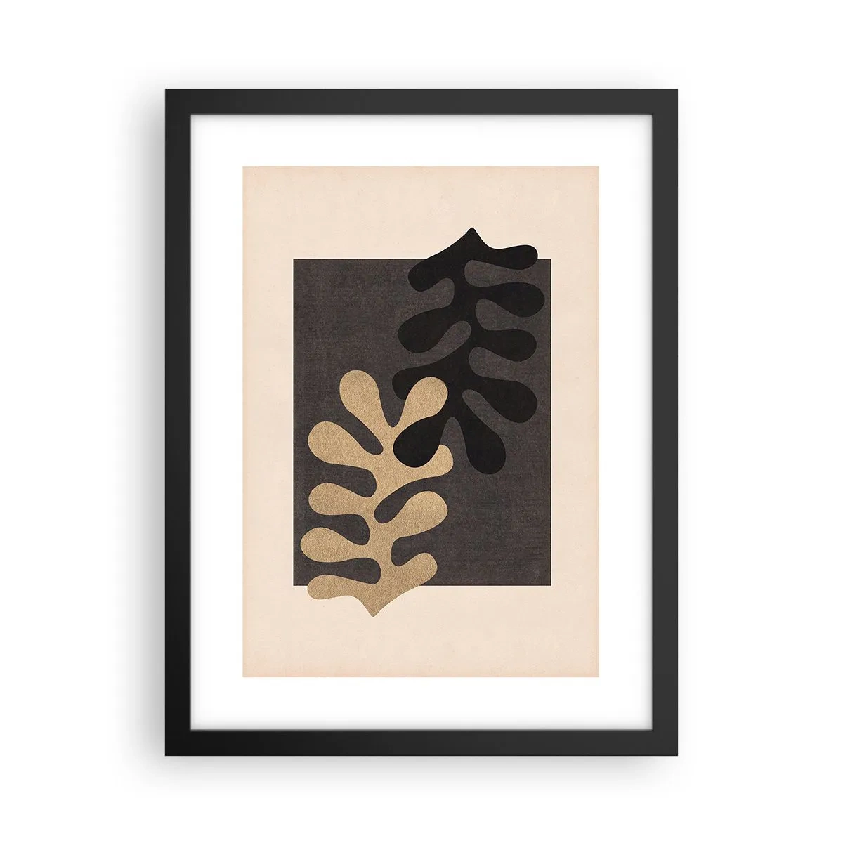 Poster în ramă neagră - Absență și completare - 30x40 cm